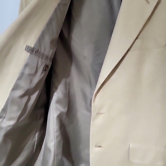 Chaps Men's Faux-Suede Long Sleeve Tan Jacket Size 40R - Picture 6 of 8